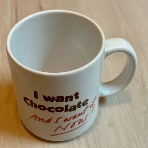 Vintage Hallmark 1986 Chocolate Lover Mug – “I Want Chocolate & I Want it NOW!” - Picture 7 of 13